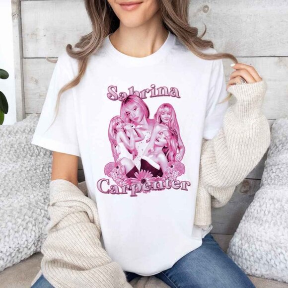 KahaLavar Other - Sabrina Carpenter Pink Poster T-Shirt